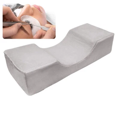 Almohada de extensión de pestañas suave espuma viscoelástica forma de U pestañas salón de belleza soporte para cuello Foto 1 de 4