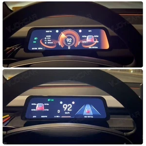 Tesla Model 3 Y Juniper 9.6" HUD Screen Dashboard Cluster Instrument 2017-2025 - Picture 1 of 21