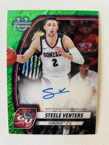 2024-25 Bowman University Chrome Steele Venters Prospect Autographs #92 Green - Picture 1 of 2