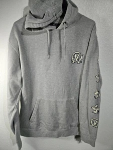 Felpa con cappuccio VANS Peace Psychedelic Trippy Mushroom da uomo taglia large grigia marca skate - Foto 1 di 12