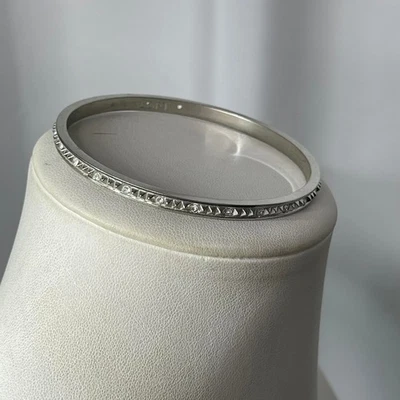 LOFT Ann Taylor Brazalete Tono Plata Pulsera Estrás Firmado Bisutería Foto 1 de 4