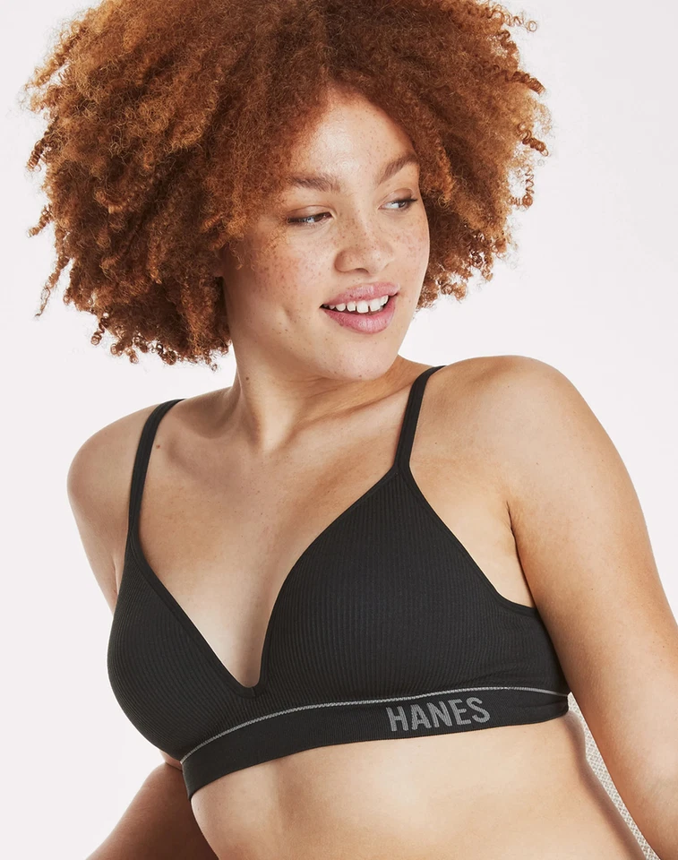 Hanes Originals Women's Contour Wireless Seamless Rib Bralette, ComfortFlex Fit - Image 1 of 4