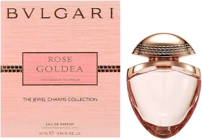 Bvlgari ROSE GOLDEA Eau de PARFUM Joya Dijes Colección .84oz ~ 25ml ITALIA NUEVO Foto 1 de 4