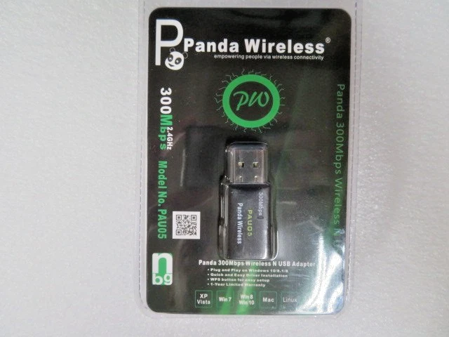Panda 300Mbps Wireless N USB Adapter with WPS button, Model No. PAU05 - Image 1 of 1