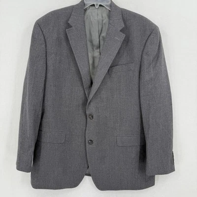 Blazer Abrigo Deportivo Chaps Ralph Lauren Para Hombre Talla 44R Gris Lana Traje Chaqueta Foto 1 de 4