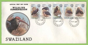 Swaziland 1984 Wildlife Conservation, Birds set on First Day Cover - Picture 1 of 1