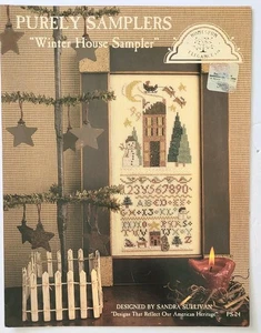 HOMESPUN ELEGANCE WINTERHAUS MUSTER KREUZSTICHKARTE - NEU - Bild 1 von 3