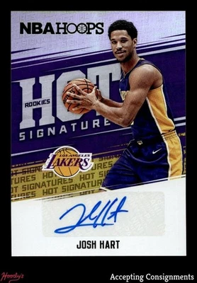 2017-18 Hoops Hot Signatures Rookies #37 Josh Hart RC ROOKIE AUTO LAKERS - Image 1 of 2