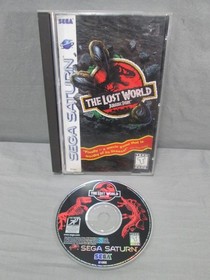 Sega Saturn THE LOST WORLD Jurassic Park w/ Manual TESTED 1997