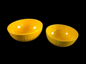 Mid Century Waku Keramik Schüssel Set - 52 / 18 cm / 21 cm - Gelb - 1960er - Bild 1 von 5