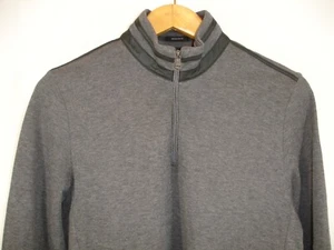 Maglione Hugo Boss uomo S manica lunga quarto zip girocollo finto collo grigio - Foto 1 di 7