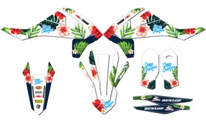 2016-2018 SXF TROPIC White Senge Graphics Kit Compatible with KTM - Picture 1 of 10