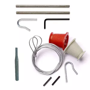 Henderson Merlin Garagentor Kabel und Reparaturwerkzeuge 4 mm Splinttreiber Spannset - Bild 1 von 6