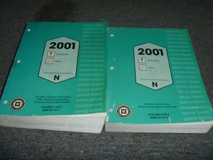 2001 Pontiac Grand Am Shop Service Repair Manual Set SE GT SE1 GT1 xz - Foto 1 di 1