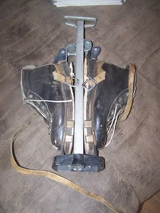 Stivali da sci da donna Seriously vintage in pelle di Bally Sport e porta stivali - Foto 1 di 4