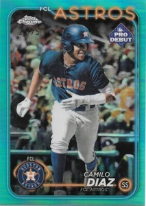 Lámina Aqua 2024 Topps Chrome Pro DeBut Camilo Diaz 25/75 -FCL ASTROS- #PDC-182 - Imagen 1 de 1
