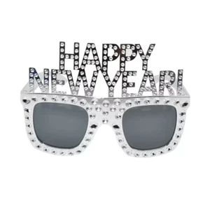 PLATA Feliz Año Nuevo Diamante Fiesta Gafas de Sol - Fiesta Moda Año Nuevo Nochevieja 20 - Imagen 1 de 24
