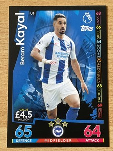 Match Attax Extra 2018 2019 18 19 Beram Kayal Brighton