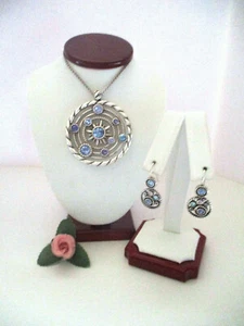 Brighton "HALO ORBIT" Long Necklace-Earring Set (MSR$140) NWT/Box & Pouch - Picture 1 of 5