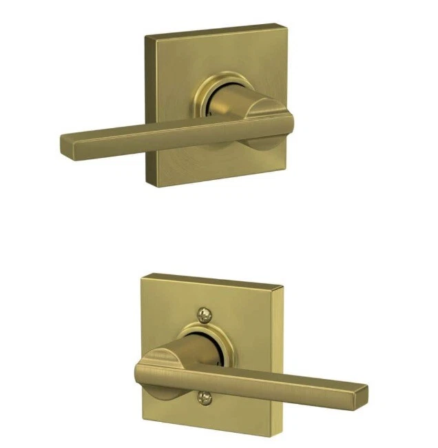 Schlage Latitude Passage Hall/Closet Door Handle with Collins Trim F10 LAT COL - Image 1 of 1