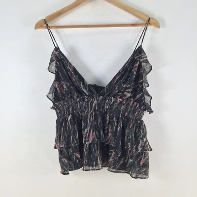 Camiseta sin mangas IRO mujer cami talla 40 aus 12 lúrex metalizada a rayas cuello en V 107729 Foto 1 de 4