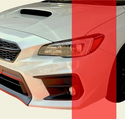 Rot Scheinwerfer Folie 100 x 30cm Folierung lichter Scheinwerfer Rückleuchten  - Bild 1 von 3