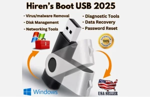 Hiren’s Boot USB 2025 With Recovery Tools Desktop Repair Free Same Day Shipping - Picture 1 of 8