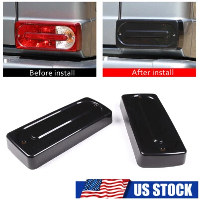Ajuste para Mercedes Clase G G63 G500 2007-18 luz trasera cubierta negra lente ahumada Foto 1 de 4