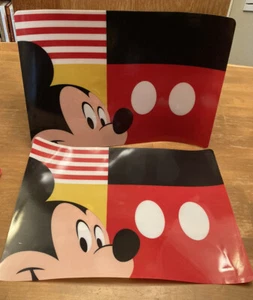 Pair Of Mickey Mouse Place Mats ~ The Walt Disney Company ~ EUC 18 X 13 IN. - Picture 1 of 2