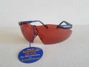 Smith And Wesson Copper Blue Blocker Magnum 3G Safety Glasses - NEW - Picture 1 of 7