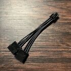5 Pack EVGA Dual 4 Pin Molex to 6 Pin PCI Express PCIe Power Cable Adapter NEW