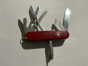 Vintage 1986 - 1990 Victorinox 91mm Fisherman Swiss Army knife Texaco #4327 - Picture 1 of 3