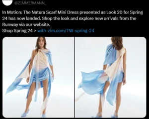Zimmermann Natura Scarf Mini dress - New With Tags- RRP$1,950 AUD - Picture 1 of 6