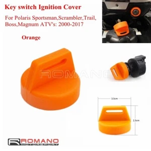 Orange Ignition Key Cover For Sportsman Polaris Scrambler Magnum ATV's: 2000-17 - Picture 1 of 5