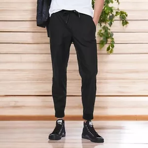 Lululemon ABC Jogger Men’s LARGE Black Warpstreme M5603S Shorter 28" | 30"x27" - Picture 1 of 14