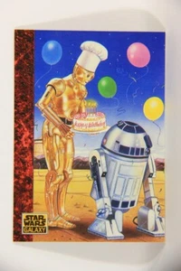 Star Wars Galaxy 1993 Topps Card #76 Even Droids Celebrate Artwork ENG L016837 - Picture 1 of 2