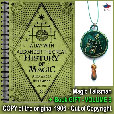 Antique Book History Occult Magick Esoteric Witchcraft Manuscript Grimoire Magic - Image 1 of 4