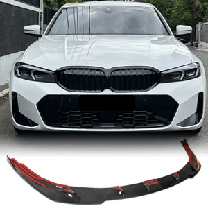  REAL CARBON Front Bumper Lip BODYKIT Fit For BMW G20 G28 320I 330I LCI M SPORT - Bild 1 von 13