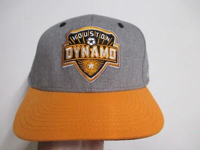 HOUSTON DYNAMO (ADIDAS) GORRA DE BÉISBOL PARA HOMBRE (AJUSTABLE) NUEVO CON ETIQUETAS BORDE GRIS Y NARANJA Foto 1 de 4