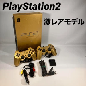 Sony PS2 Gold Gundam Hyakushiki Console SCPH-55000 GU Japan Exclusive Rare - Picture 1 of 16