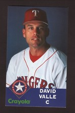 David Valle--Texas Rangers--Crayola Photocard