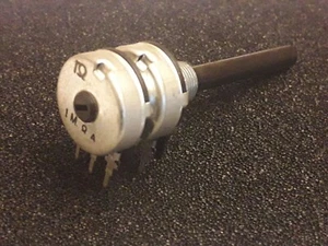 Potentiometer DOPPEL. 1MOHM.A.Radiohm.Achse 6mm. - Bild 1 von 8