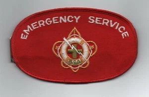 Emergency Service Explorer's Armband, Red Twill Oval, Elastic Back Band, Mint - Picture 1 of 2
