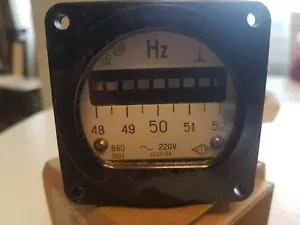 Frequenzmesser V80 220 V Messbereich 48-52 Hz Nos UdSSR Lot 1 Stück + - Bild 1 von 3
