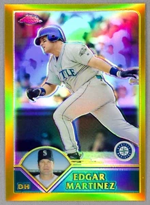 2003 Topps Chrome Edgar Martinez #71 Gold Refractor /449 Seattle Mariners - Picture 1 of 2