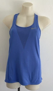 Nike Tank Top camisola deporte tenis swoosh entrenamiento gimnasio playa azul... - Imagen 1 de 10