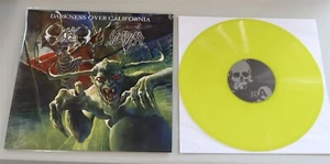 Slayer / Dark Angel Darkness Over California Lime Vinyl LP Record new - Picture 1 of 2