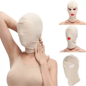 5 Farben Elastische Stoff Kapuze Maske 4 Stile Atmungsaktiv Kopfschmuck Fetisch Erwachsene - Bild 1 von 22