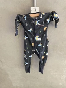 Bonds X Traje Maravilloso con Cremallera Azul Cricket Talla 000 Nuevo con Etiquetas Post Gratuito (k45 - Imagen 1 de 3