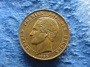 BELGIUM TOKEN 10 CENTIMES 1853 XF, KMXM1.2 small date - Picture 1 of 3